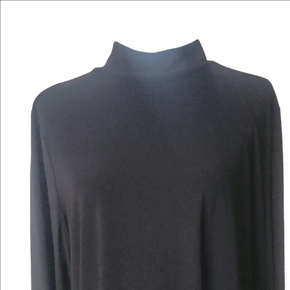 Anne Klein Black Tunic Top - Picture 4 of 10